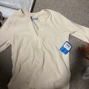 Columbia Women's Thermal Long Sleeve Notch Neck Waffle Knit Top